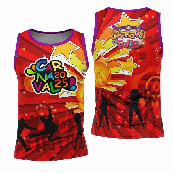 Arte Estampa Camisa Abadá de Carnaval 2026 - Modelo 23