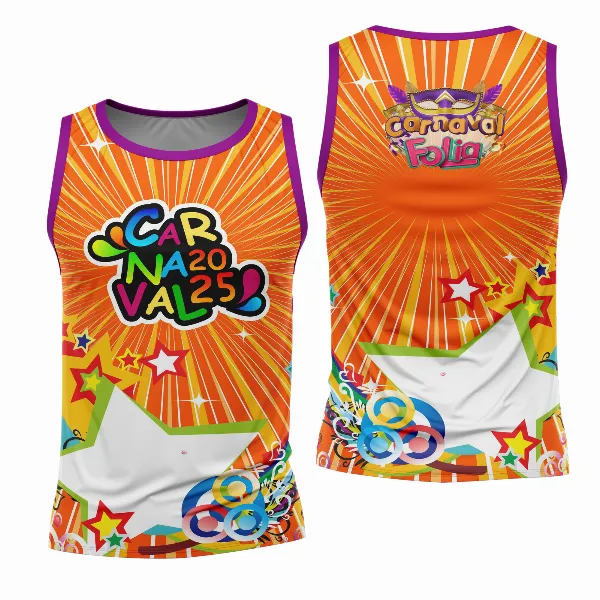Arte Estampa Camisa Abadá de Carnaval 2026 - Modelo 23
