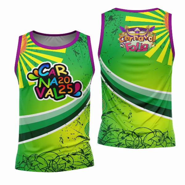 Arte Estampa Camisa Abadá de Carnaval 2026 - Modelo 23