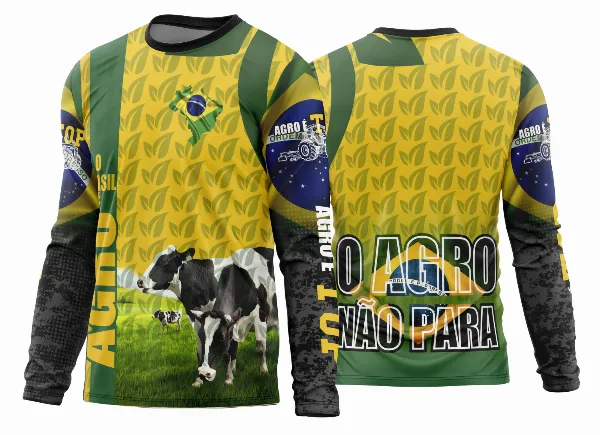 Arte Estampa Camisa Agro 2026 Manga Longa - Modelo 12