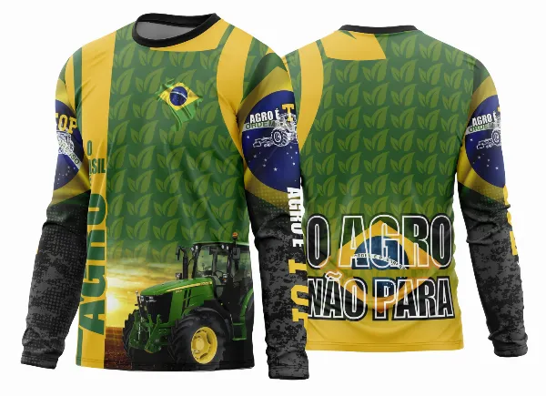 Arte Estampa Camisa Agro 2026 Manga Longa - Modelo 15