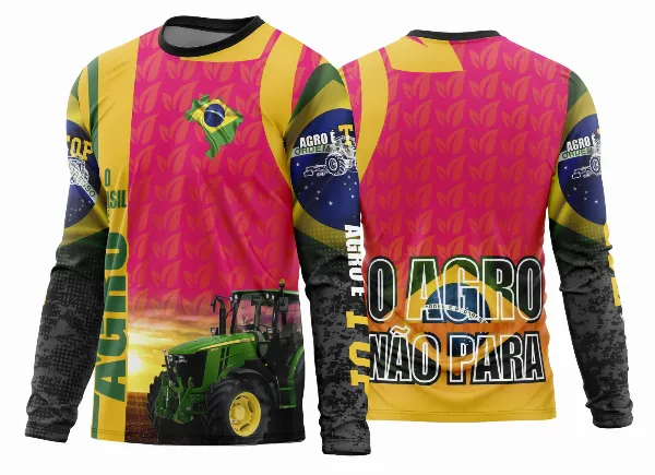 Arte Estampa Camisa Agro 2026 Manga Longa - Modelo 17