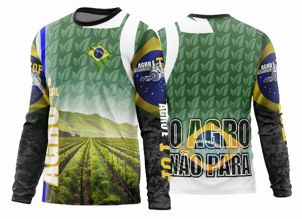 Arte Estampa Camisa Agro 2026 Manga Longa - Modelo 19