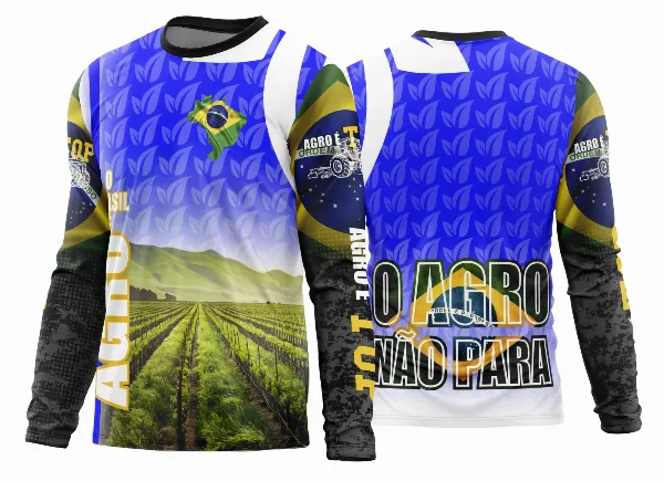 Arte Estampa Camisa Agro 2026 Manga Longa - Modelo 22