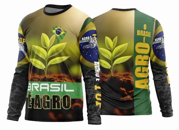 Arte Estampa Camisa Agro 2026 Manga Longa - Modelo 29