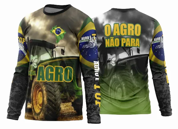 Arte Estampa Camisa Agro 2026 Manga Longa - Modelo 34