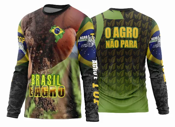 Arte Estampa Camisa Agro 2026 Manga Longa - Modelo 35