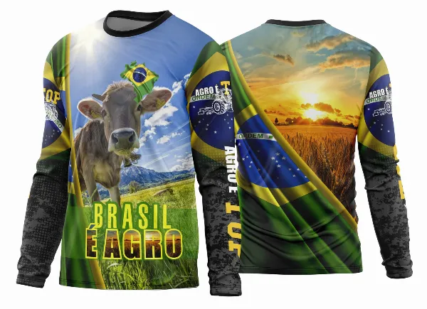 Arte Estampa Camisa Agro 2026 Manga Longa - Modelo 36