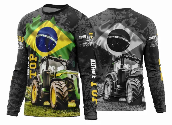  Arte Estampa Camisa Agro 2026 Modelo 04 Manga Longa