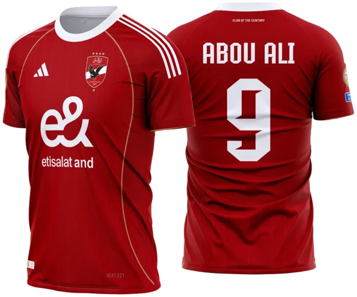 Arte Estampa Camisa Al Ahly Titular 2025 - 2026