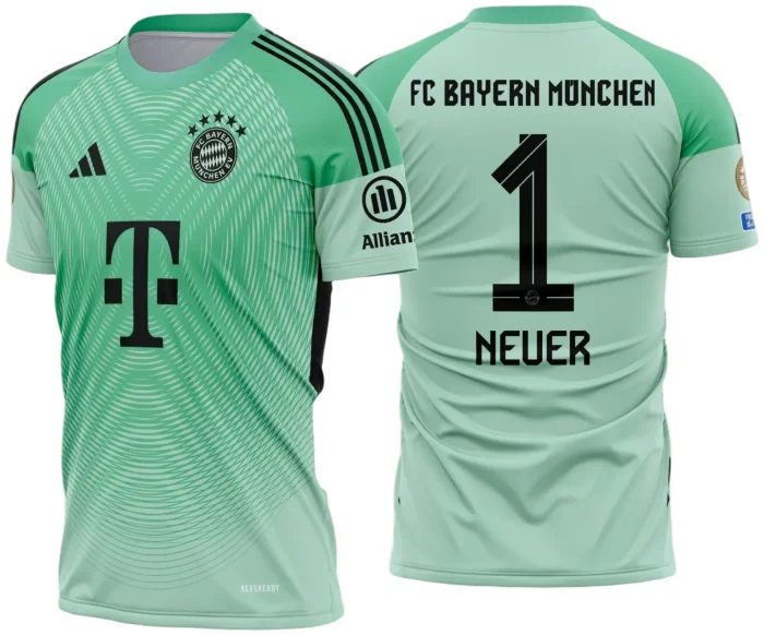Arte Estampa Camisa Bayern de Munique Goleiro 2025 - 2026