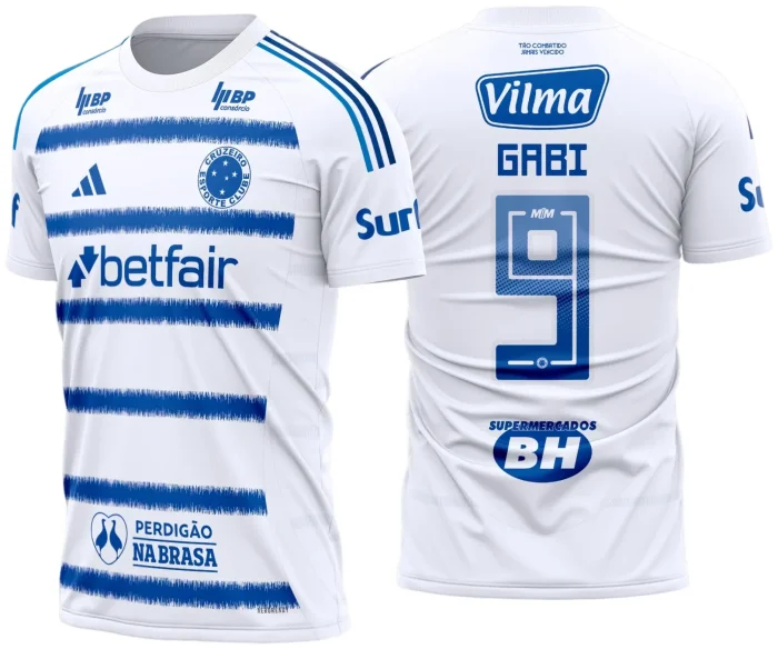Arte Estampa Camisa Cruzeiro Reserva 2025 - 2026
