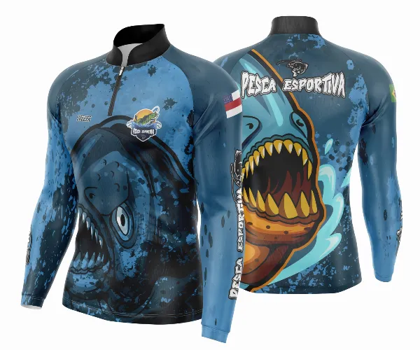 Arte Estampa Camisa De Pesca Esportiva Modelo 12