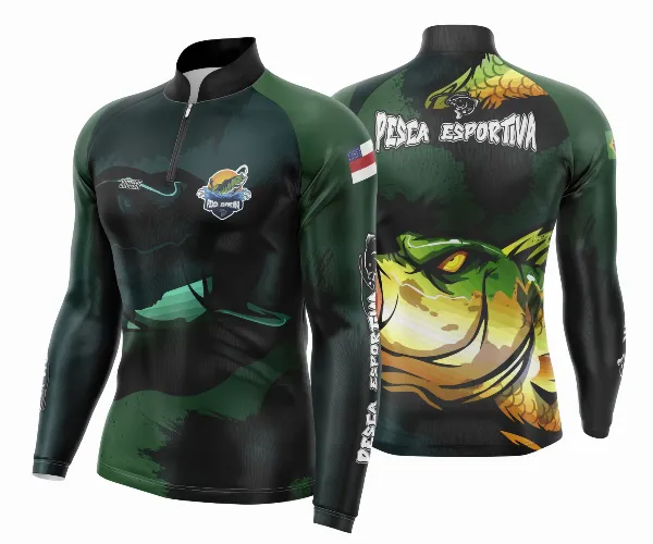 Arte Estampa Camisa De Pesca Esportiva Modelo 13