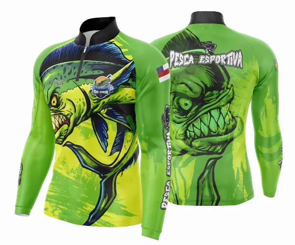 Arte Estampa Camisa De Pesca Esportiva Modelo 14