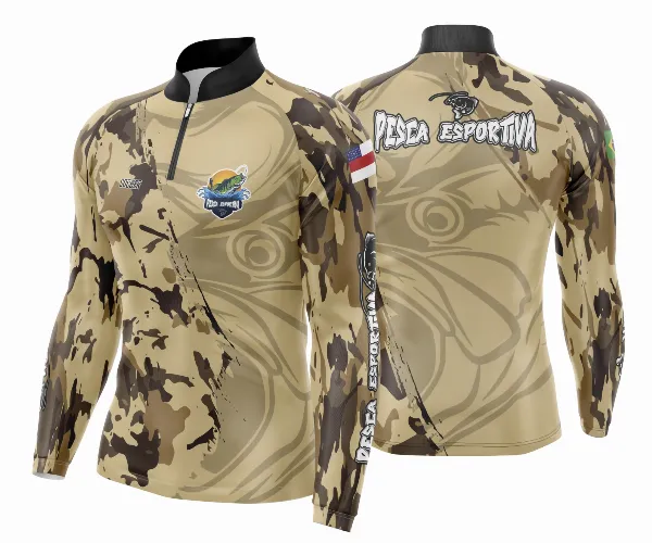 Arte Estampa Camisa De Pesca Esportiva Modelo 15
