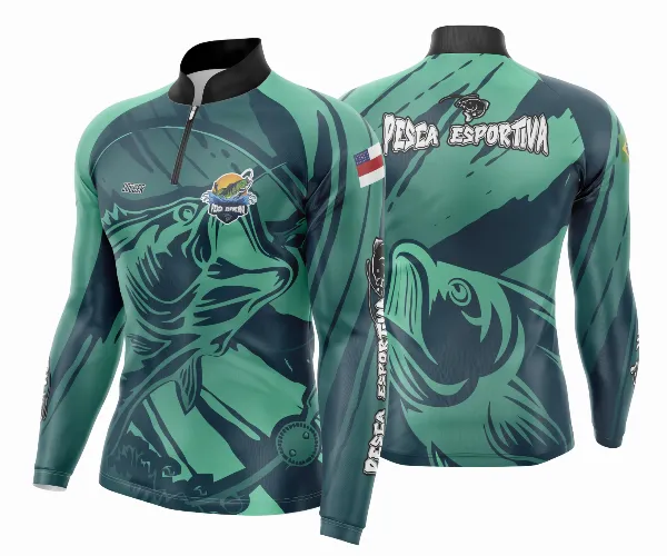 Arte Estampa Camisa De Pesca Esportiva Modelo 18