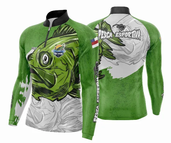 Arte Estampa Camisa De Pesca Esportiva Modelo 21