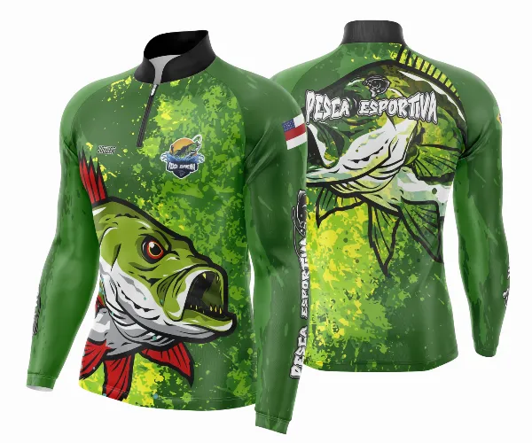 Arte Estampa Camisa De Pesca Esportiva Modelo 23