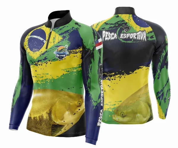 Arte Estampa Camisa De Pesca Esportiva Modelo 29
