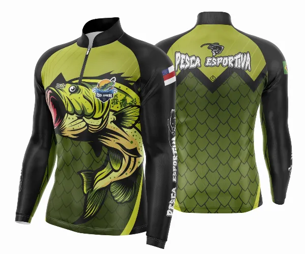 Arte Estampa Camisa De Pesca Esportiva Modelo 30