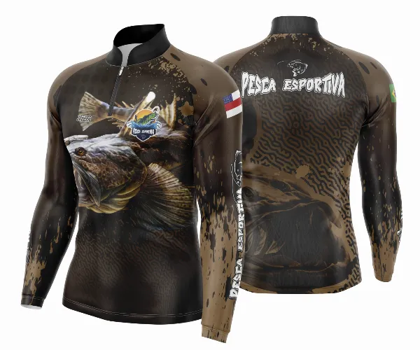 Arte Estampa Camisa De Pesca Esportiva Modelo 31