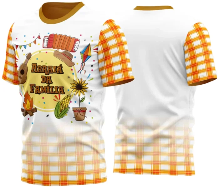 Arte Estampa Camisa Festa Junina Arraiá 2025