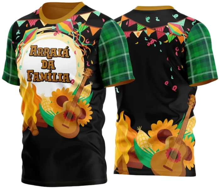 Arte Estampa Camisa Festa Junina Arraiá 2025