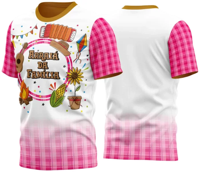 Arte Estampa Camisa Festa Junina Arraiá 2025