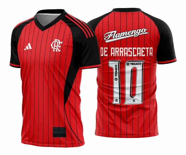 Arte Estampa Camisa Flamengo Passeio CWC 2025 - 2026