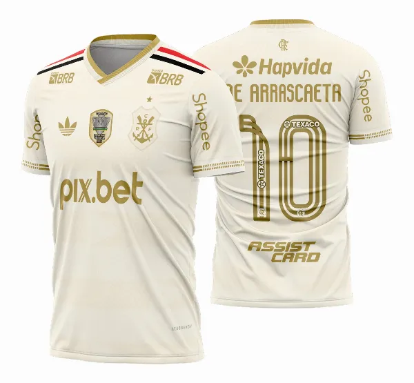 Arte Estampa Camisa Flamengo Terceira 2025 - 2026