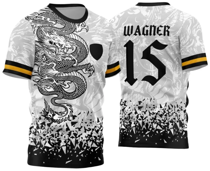 Arte Estampa Camisa Interclasse - Jogos Internos - 2024 - Dragão Branco