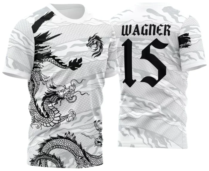 Arte Estampa Camisa Interclasse - Jogos Internos - 2024 - Dragão Branco