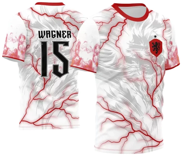 Arte Estampa Camisa INTERCLASSE Leão com raios 2024 - 2025