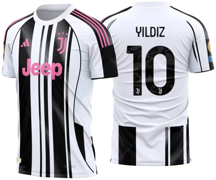 Arte Estampa Camisa Juventus Titular 2025 - 2026