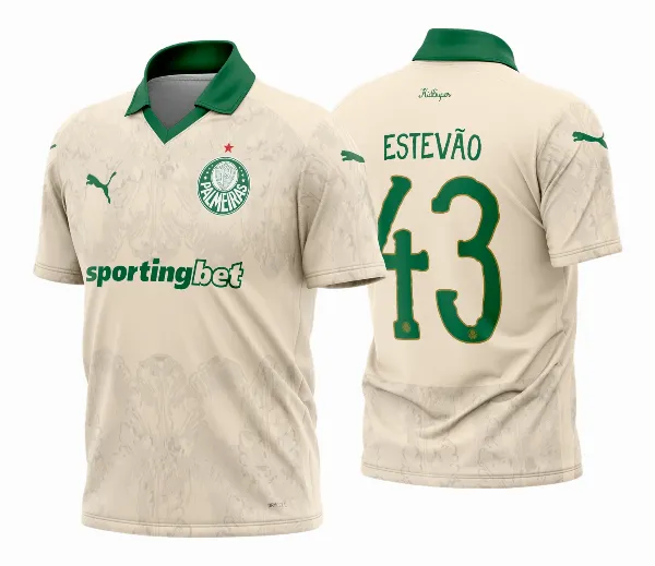 Arte Estampa Camisa Palmeiras Reserva CWC 2025 - 2026