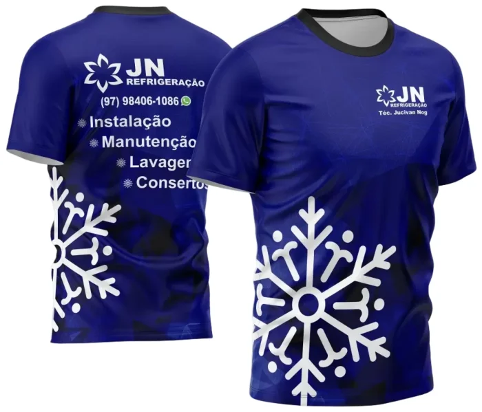 Arte Estampa Camisa Refrigeração Ar Condicionado 2024 - Modelo 03
