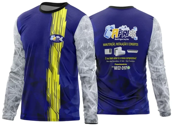 Arte Estampa Camisa Refrigeração Ar Condicionado 2024 - Modelo 04