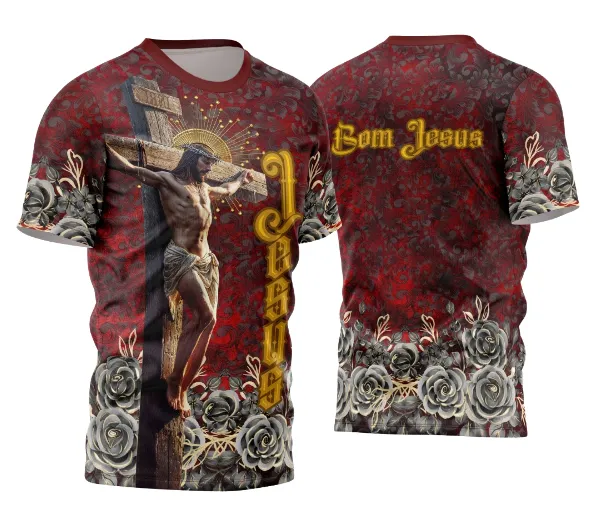 Arte Estampa Camisa Religião 2026 - Bom Jesus