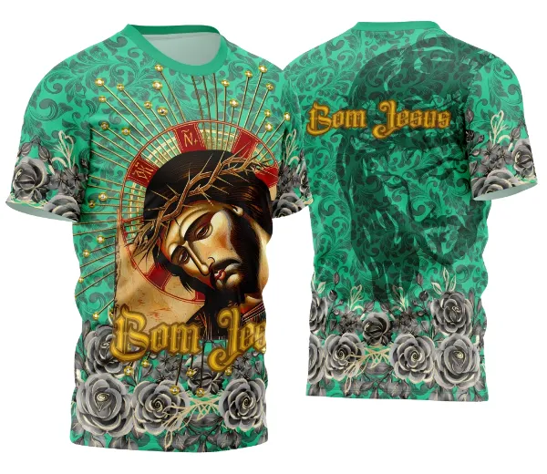 Arte Estampa Camisa Religião 2026 - Bom Jesus