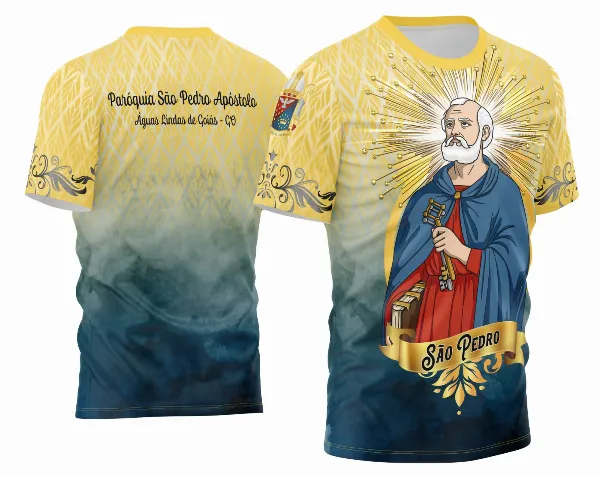 Arte Estampa Camisa Religião 2026 - São Pedro