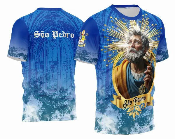 Arte Estampa Camisa Religião 2026 - São Pedro