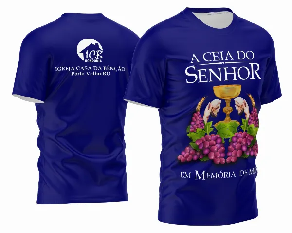 Arte Camisa Ceia do Senhor - Religião