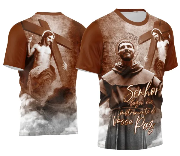 Arte Estampa Camisa São Francisco 2026 Religião