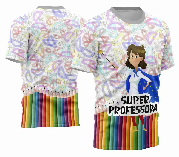 Arte Camisa Professora Personalizada