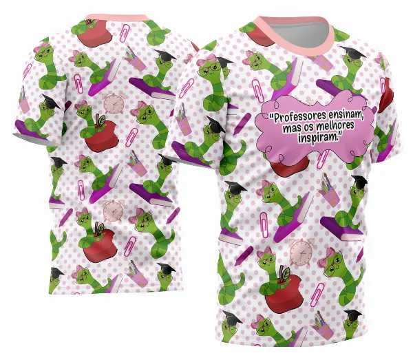 Arte Camisa Professora Personalizada