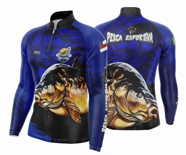 Arte Para Camisa De Pesca Esportiva Modelo 07
