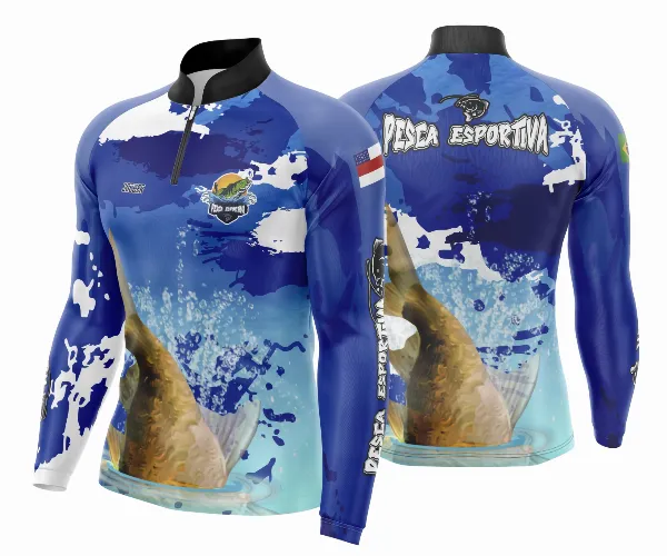 Arte Para Camisa De Pesca Esportiva Modelo 11