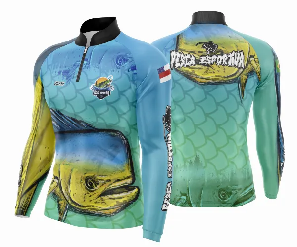 Arte Para Camisa De Pesca Esportiva Modelo 13