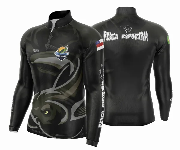Arte Para Camisa De Pesca Esportiva Modelo 20